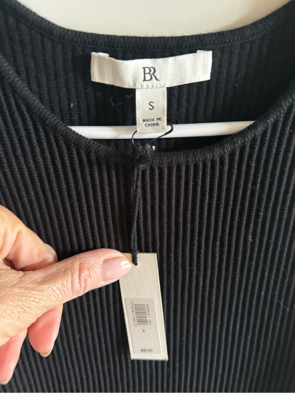 Banana Republic Black Ribbed Tank Top